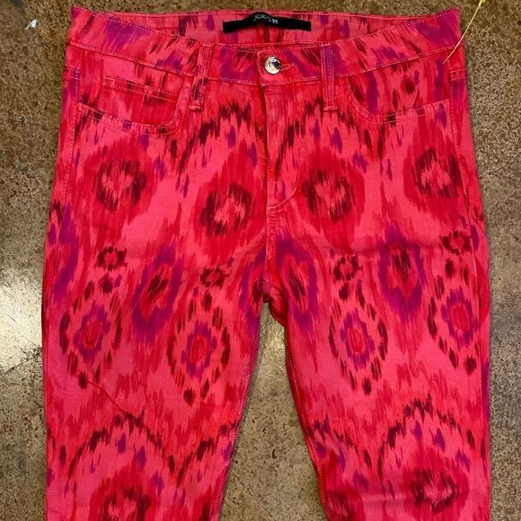 Joe’s jeans‎ red and pink tribal print skinny ankle jeans - Picture 3 of 8